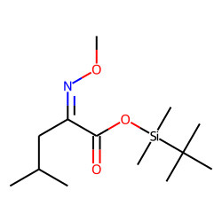 2-Ketoisocaproic acid, MO TBDMS # 2