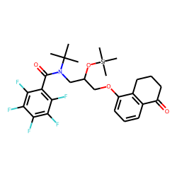 (-)-Bunolol, PFB-TMS