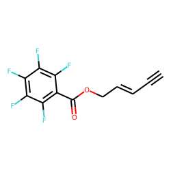Pentafluorobenzoic acid, pent-2-en-4-ynyl ester