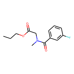 Sarcosine, N-(3-fluorobenzoyl)-, propyl ester