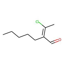 E-2-(1-Chloro-ethylidene)-heptanal
