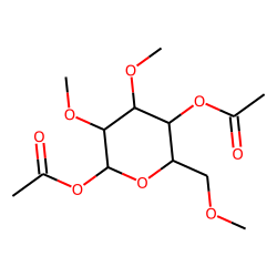 2,3,6-Trimethyl-1,4-diacetylglucoside (B)