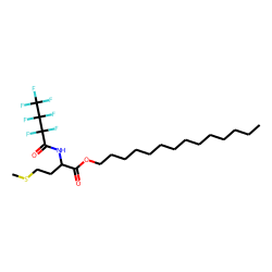 l-Methionine, n-heptafluorobutyryl-, tetradecyl ester