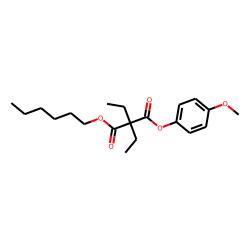 Diethylmalonic acid, hexyl 4-methoxyphenyl ester