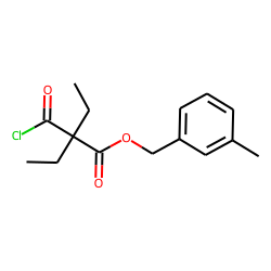 Diethylmalonic acid, monochloride, 3-methylbenzyl ester