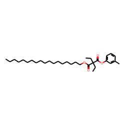 Diethylmalonic acid, 3-methylphenyl octadecyl ester
