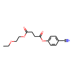 Succinic acid, 4-cyanophenyl 2-ethoxyethyl ester