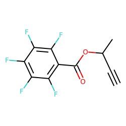 Pentafluorobenzoic acid, but-3-yn-2-yl ester