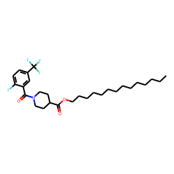 Isonipecotic acid, N-(2-fluoro-5-trifluoromethylbenzoyl)-, tetradecyl ester