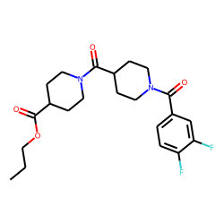 Isonipecotinoylisonipecotic acid, N'-(3,4-difluorobenzoyl)-, propyl ester