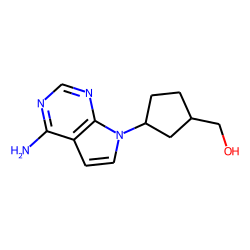 7H-pyrrolo[2,3-d]pyrimidine, 4-amino-7-[3-(hydroxymethyl)cyclopentyl]-