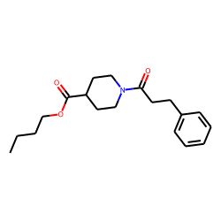 Isonipecotic acid, N-(3-phenylpropionyl)-, butyl ester