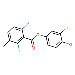 2,6-Difluoro-3-methylbenzoic acid, 3,4-dichlorophenyl ester