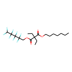 Diethylmalonic acid, 2,2,3,3,4,4,5,5-octafluoropentyl heptyl ester