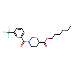Isonipecotic acid, N-(3-trifluoromethylbenzoyl)-, hexyl ester