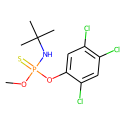 O-methyl,o-(2,4,5,-trichlorophenyl)-tert-butyl phosphoramidothioate