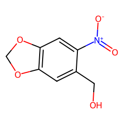1,3-Benzodioxole, 5-hydroxymethyl-6-nitro-