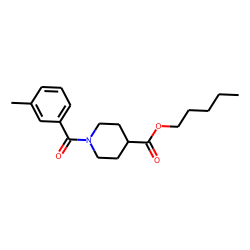 Isonipecotic acid, N-(3-methylbenzoyl)-, pentyl ester