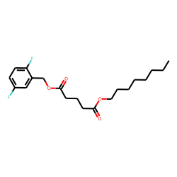 Glutaric acid, 2,5-difluorobenzyl octyl ester