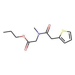 Sarcosine, N-(2-thiophenylacetyl)-, propyl ester