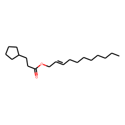 3-Cyclopentylpropionic acid, undec-2-enyl ester
