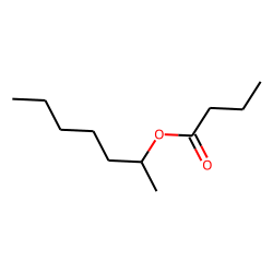 Butanoic acid, 1-methylhexyl ester