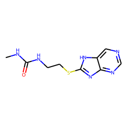 Urea, 1-methyl-3-[2-(purin-8-ylthio)ethyl]-