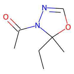 5-Ethyl-5-methyl-4-acetyl-1,3,4-oxadiazoline