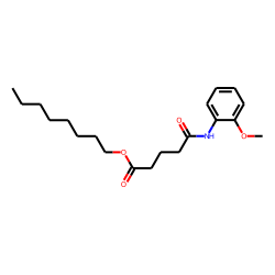 Glutaric acid, monoamide, N-(2-methoxyphenyl)-, octyl ester