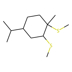 Cyclohexane, 1-methyl-4-(1-methylethyl)-1,2-bis-(methylthio)