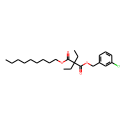 Diethylmalonic acid, 3-chlorobenzyl nonyl ester