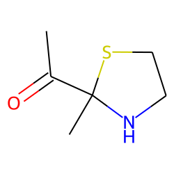 2-acetyl-2-methylthiazolidine