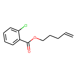 Benzoic acid, 2-chloro, 4-pentenyl ester