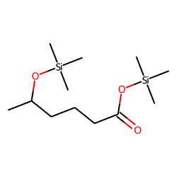 Bis(trimethyl) derivative of 5-Hydroxyhexanoic acid