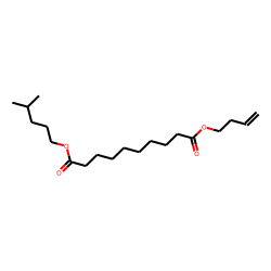 Sebacic acid, but-3-enyl isohexyl ester