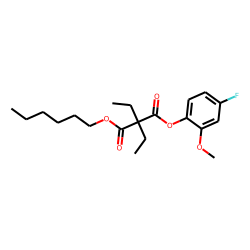 Diethylmalonic acid, 4-fluoro-2-methoxyphenyl hexyl ester