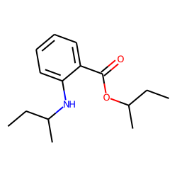 Benzoic acid, 2-(1-methylpropyl)amino, 1-methylpropyl ester