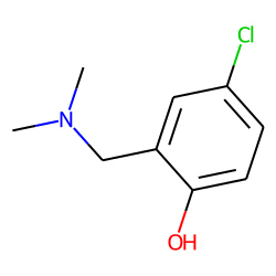 4-Chloro-a-(dimethylamino)-o-cresol