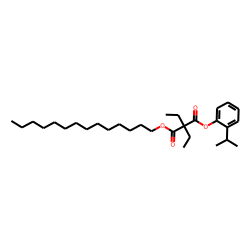 Diethylmalonic acid, 2-isopropylphenyl tetradecyl ester