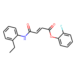 Fumaric acid, monoamide, N-(2-ethylphenyl)-, 2-fluorophenyl ester