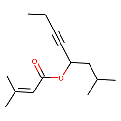 3-Methyl-2-butenoic acid, 2-methyloct-5-yn-4-yl ester