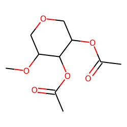 Acetic acid 3-acetoxy-5-methoxy-tetrahydro-pyran-4-yl ester