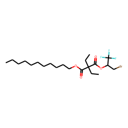 Diethylmalonic acid, 1-bromo-3,3,3-trifluoroprop-2-yl undecyl ester