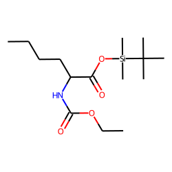 Norleucine, ethoxycarbonylated, TBDMS