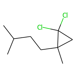 Butane, 1-(2,2-dichloro-1-methylcyclopropyl)-3-methyl-