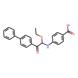 Benzoic acid, p-(alpha-ethoxy-p-phenylphenacylamino)-