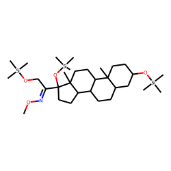 3A,17A,21-Trihydroxy-5B-pregnan-20-one, MO TMS