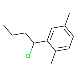 Benzene, 2-(1-chlorobutyl)-1,4-dimethyl