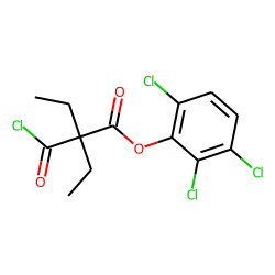 Diethylmalonic acid, monochloride, 2,3,6-trichlorophenyl ester
