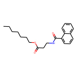 «beta»-Alanine, N-(1-naphthoyl)-, heptyl ester